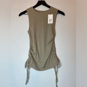 Sleeveless Ruched Top Sz M NWT
